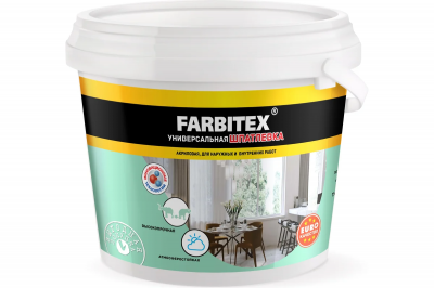 Шпатлевка акриловая для наружных и внутренних работ FARBITEX* (15 кг ) Шпатлевка акриловая для наружных и внутренних работ FARBITEX* (15 кг )