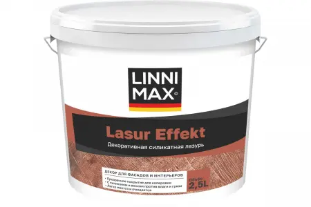 Декоративное лессирующее покрытие для внутренних работ LINNIMAX Lasur Effekt matt (2,5 л)  - превью