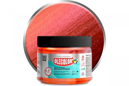 Эмаль акриловая перламутровая универсальная OLECOLOR (терракот 0,1 кг)  - превью